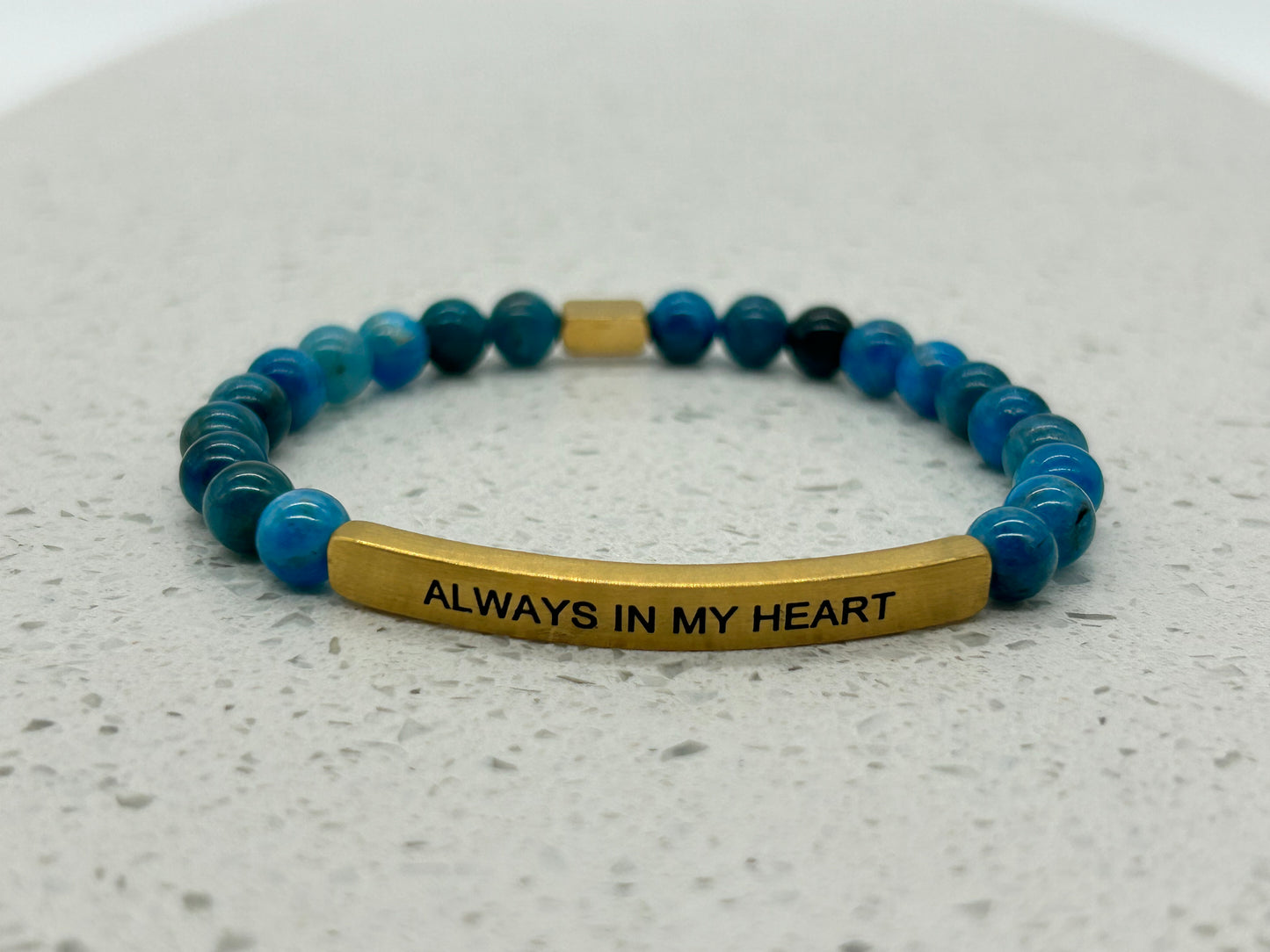 ALWAYS IN MY HEART (1 pulsera con placa)