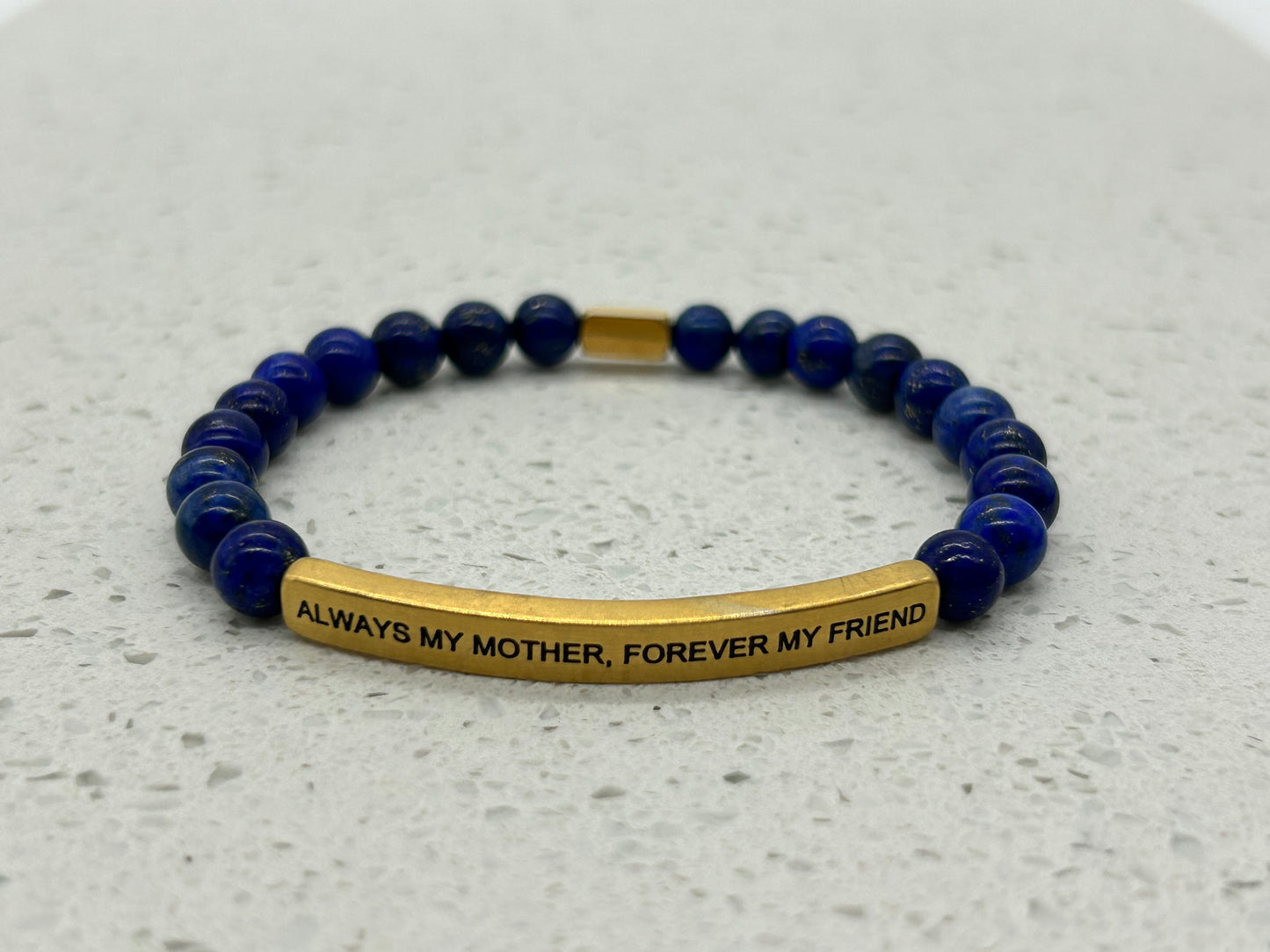 ALWAYS MY MOTHER, FOREVER MY FRIEND (1 pulsera con placa)