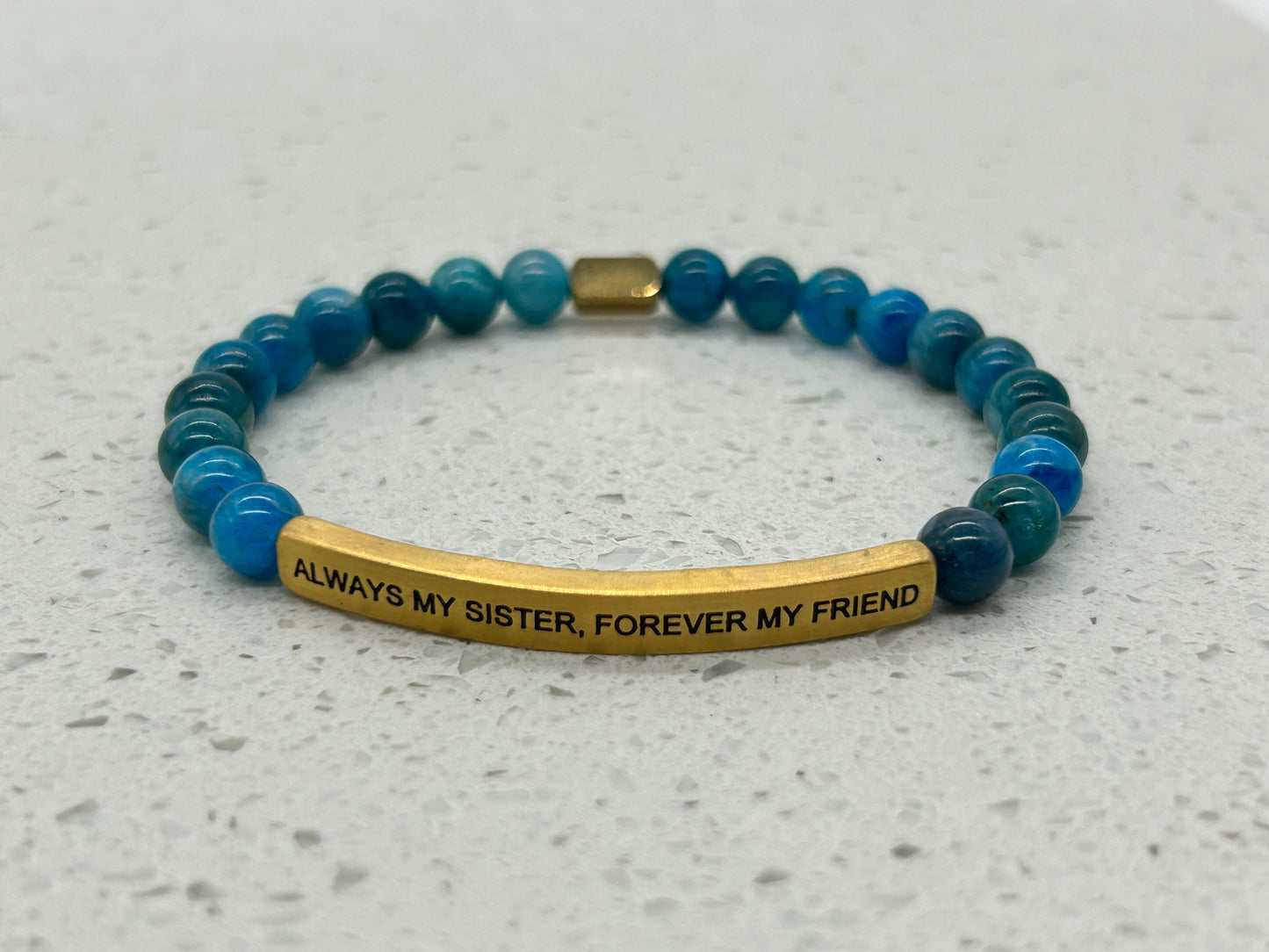 ALWAYS MY SISTER, FOREVER MY FRIEND (1 pulsera con placa)