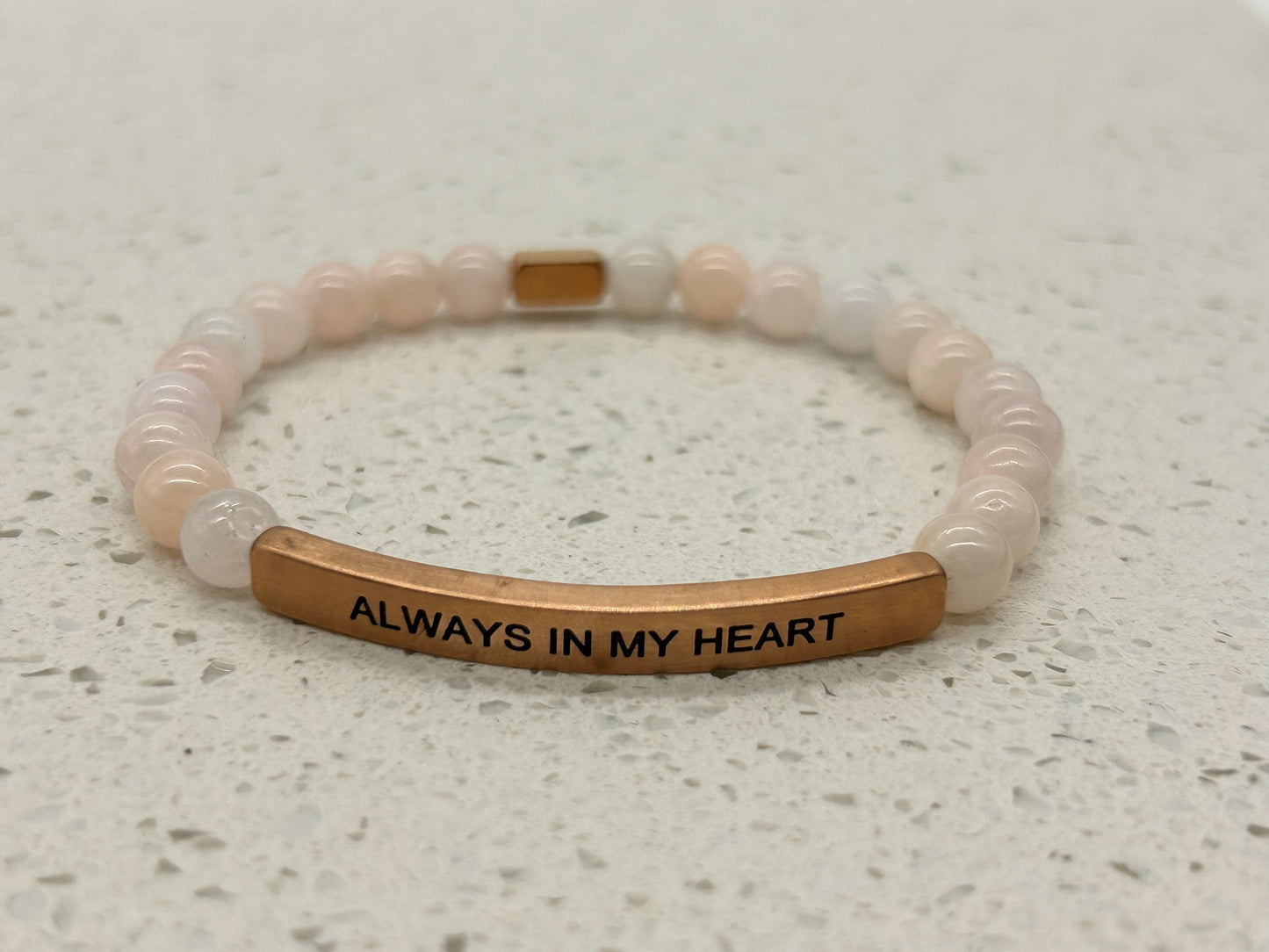 ALWAYS IN MY HEART (1 pulsera con placa)