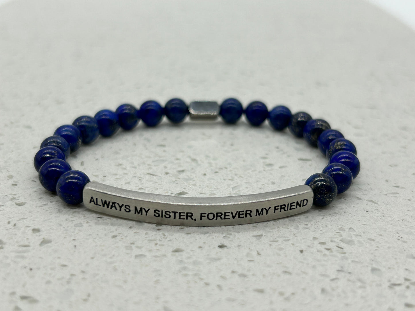 ALWAYS MY SISTER, FOREVER MY FRIEND (1 pulsera con placa)