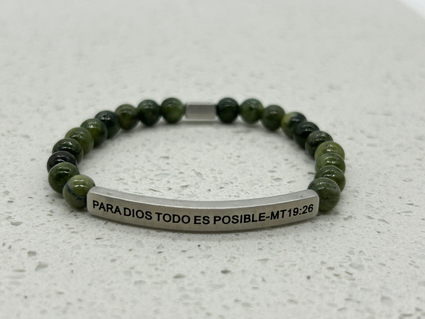 PARA DIOS TODO ES POSIBLE (1 pulsera con placa)