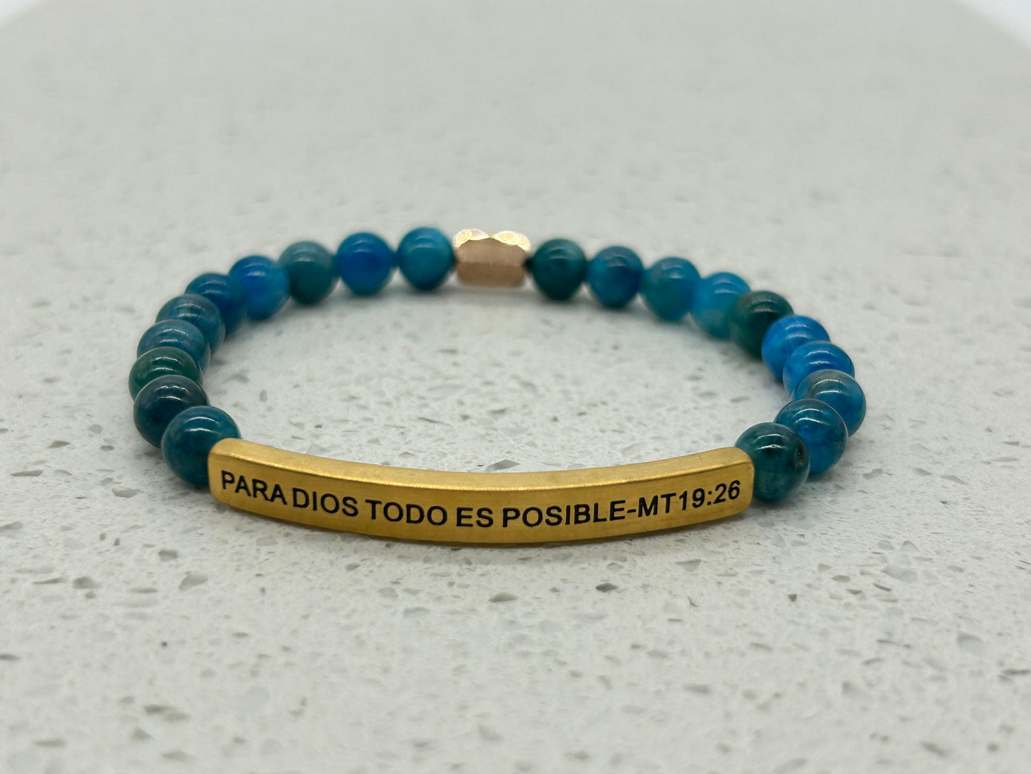 PARA DIOS TODO ES POSIBLE (1 pulsera con placa)