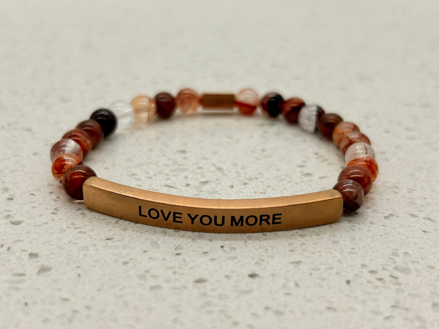 LOVE YOU MORE (1 pulsera con placa)