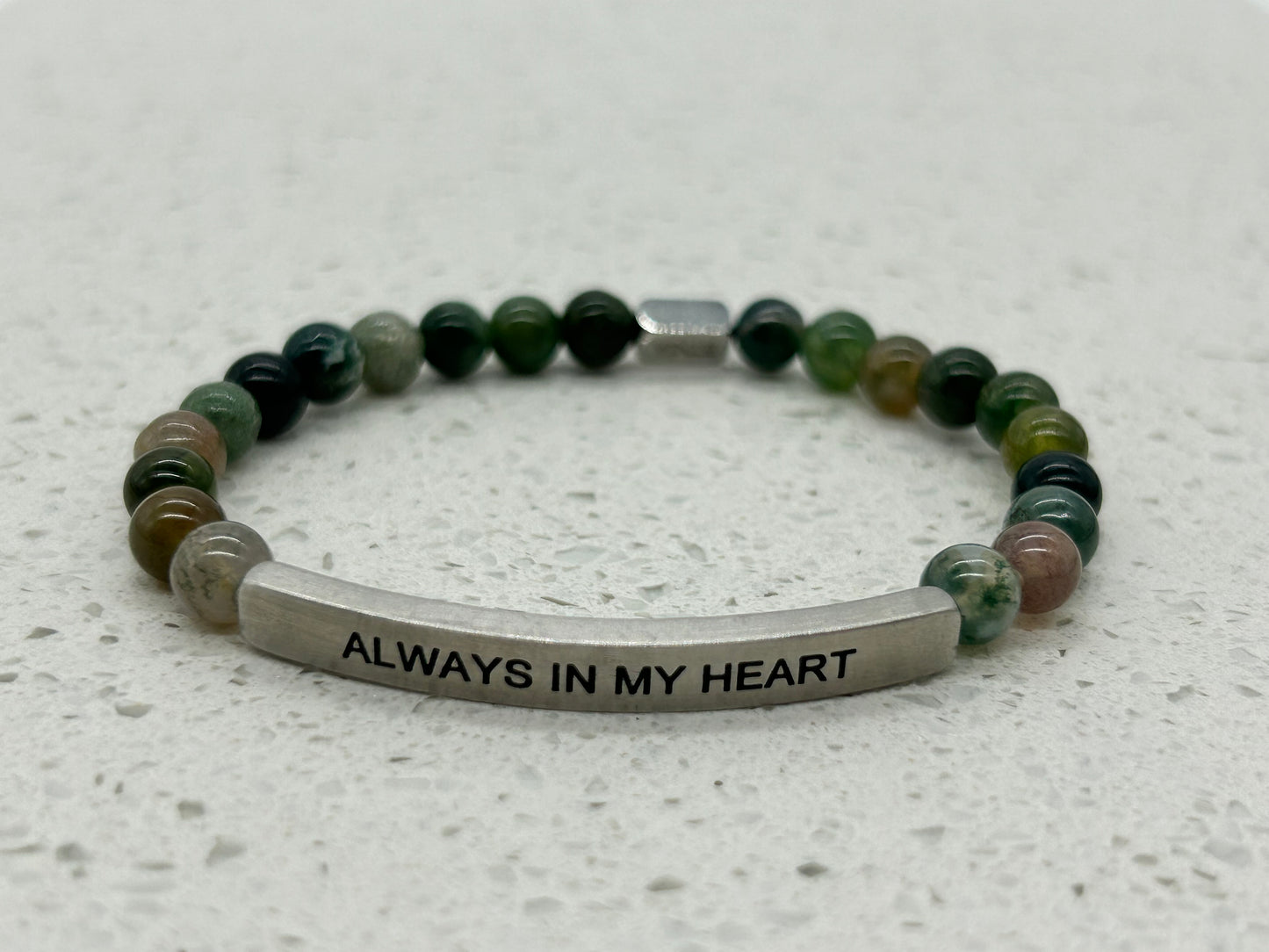 ALWAYS IN MY HEART (1 pulsera con placa)