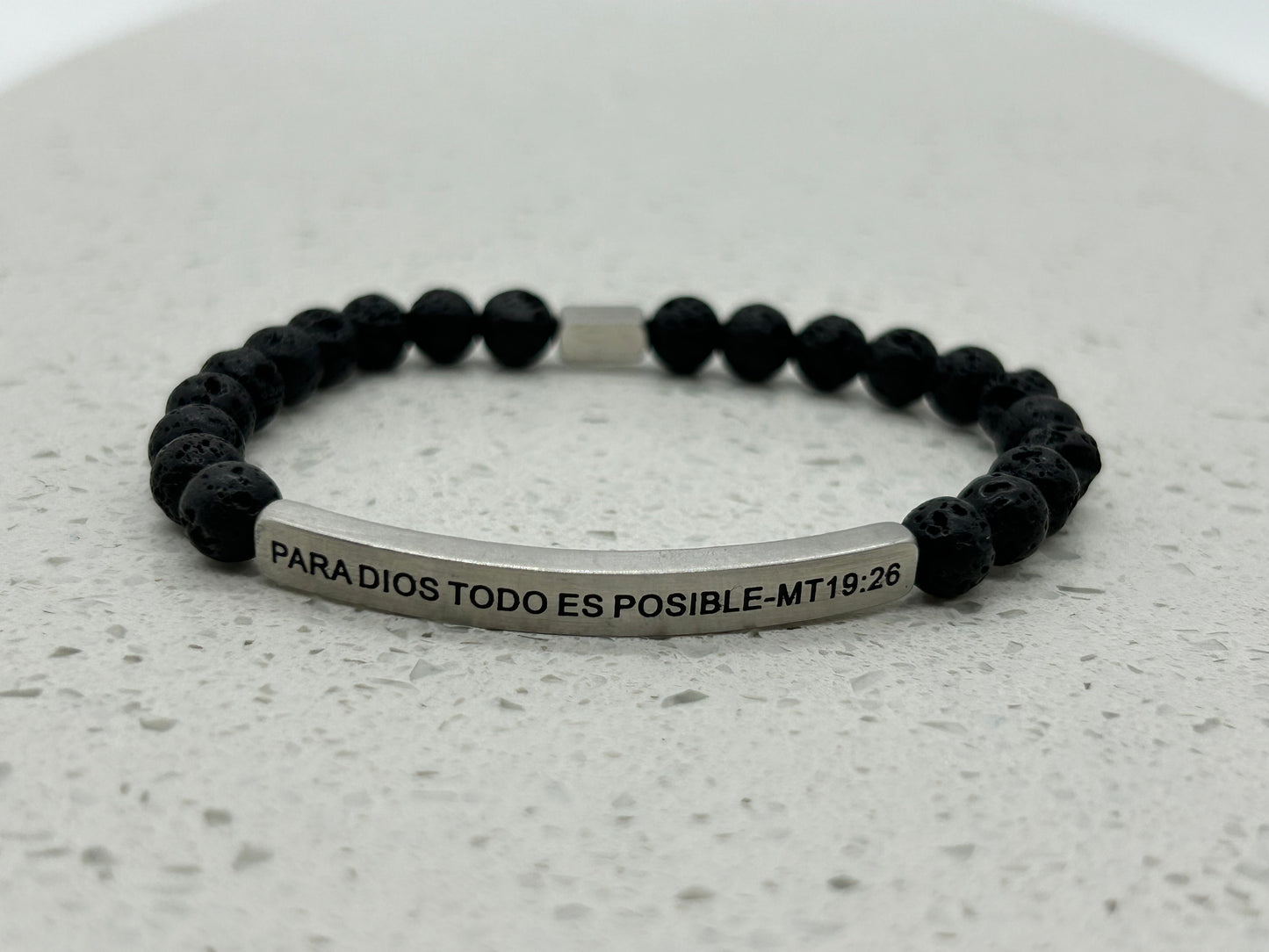 PARA DIOS TODO ES POSIBLE (1 pulsera con placa)